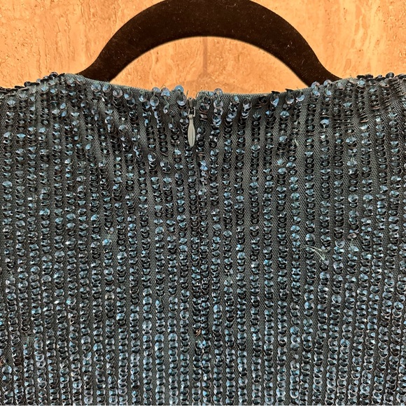 PEACE + LOVE - Embellished Teal Sequin Dress - Picture 6 of 8